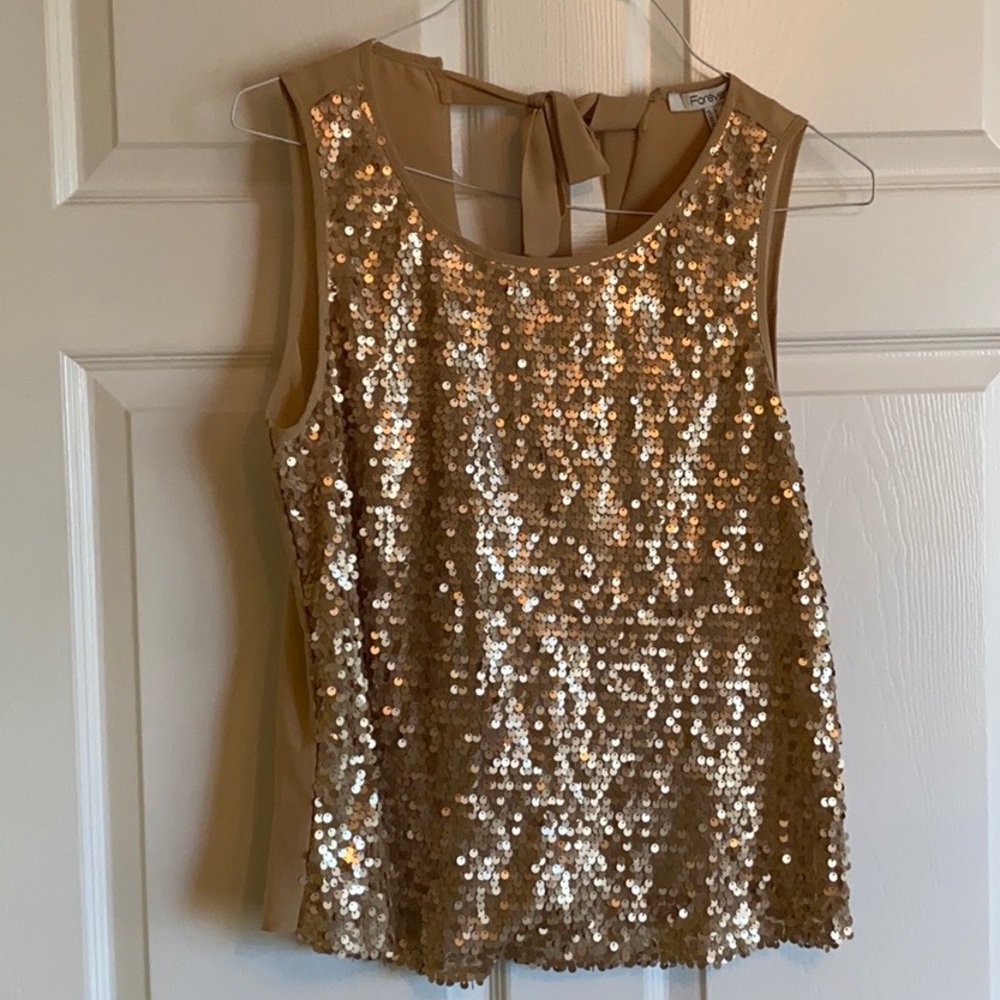 Gold Sequence Shirt